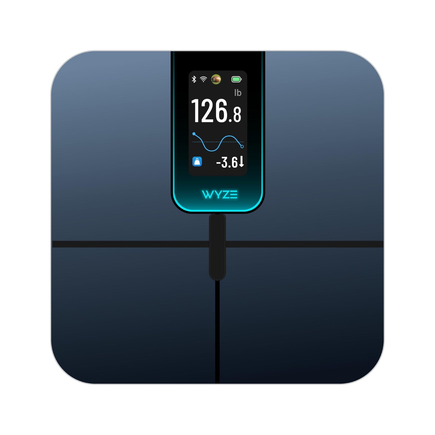 Wyze Smart Scale Ultra Smart Scale with 4.3" Color Display - Digital Scale for Body Weight BMI Muscle Mass, Heart Rate Monitor, Wi-Fi & Bluetooth Weight Scale with Baby/Pet/Luggage Mode, 400lbs, Black