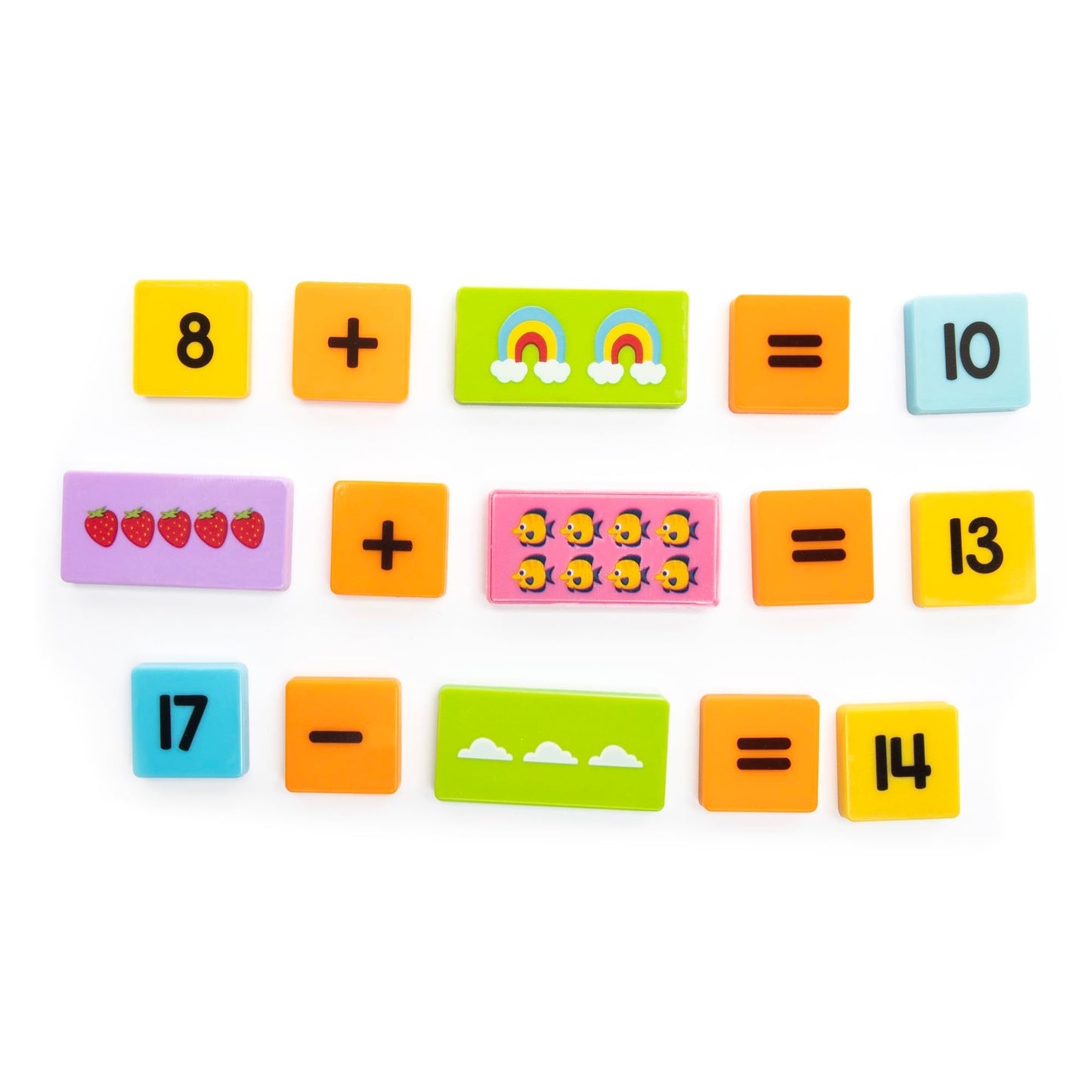 Educational Insights Math Dominoes Addition & Subtraction - Math Preschool Activities for Classroom & Home, Toddler Learning Toys, Gift for Ages 3+