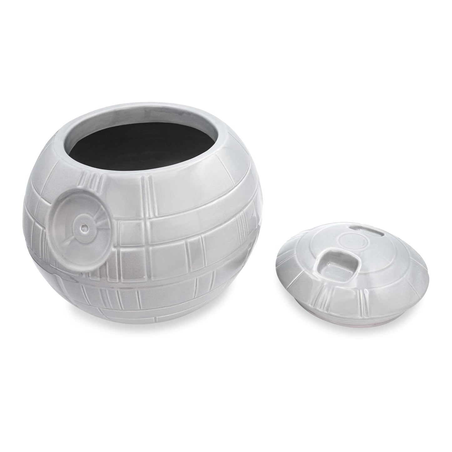 STAR WARS Death Star 10-Inch Ceramic Cookie Jar Container With Lid | Kitchen Storage For Snacks