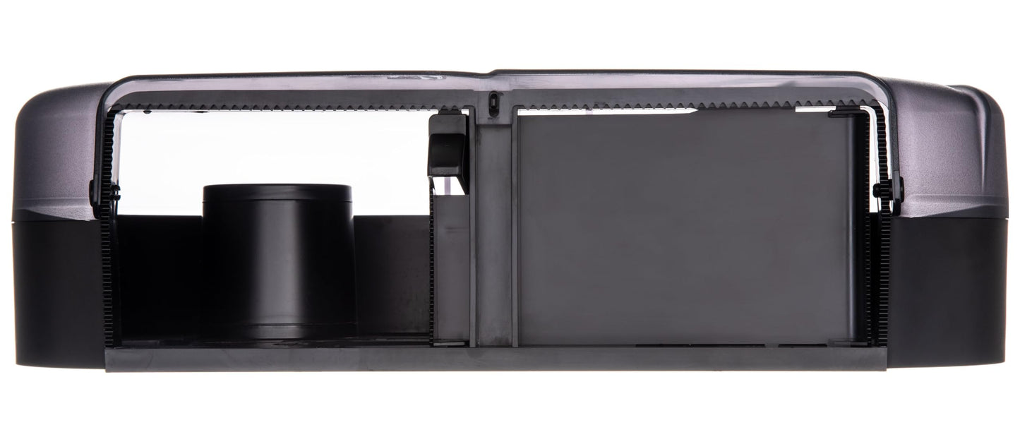 San Jamar - SJMR4090TBK R4090TBK Twin 9" JBT Toilet Tissue Dispenser, Black Pearl