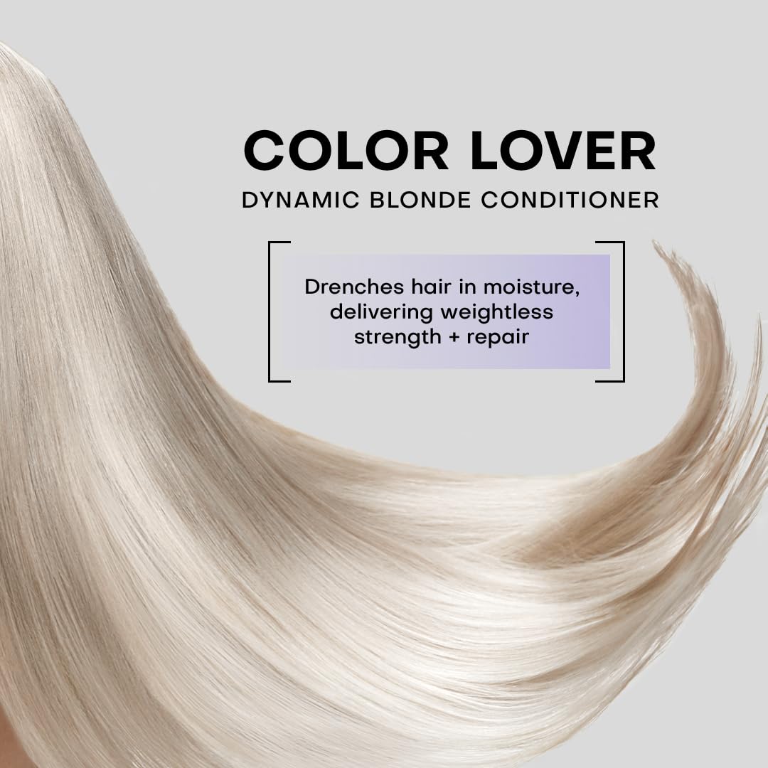 Framesi Color Lover Dynamic Blonde Conditioner, Sulfate Free Conditioner, Color Treated Hair , Light Purple , 33.8 Fl Oz