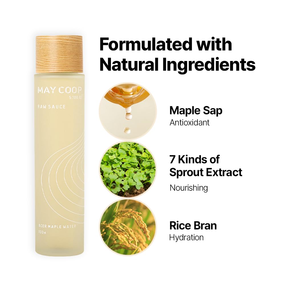 May COOP Moisture Essence Toner for Anti-Aging Korean Skincare 150mL – Hydrating Skin with Wildcrafted Centella Asiatica, Rice Water & Birch Bark – Nourishing – Fast-Absorbing