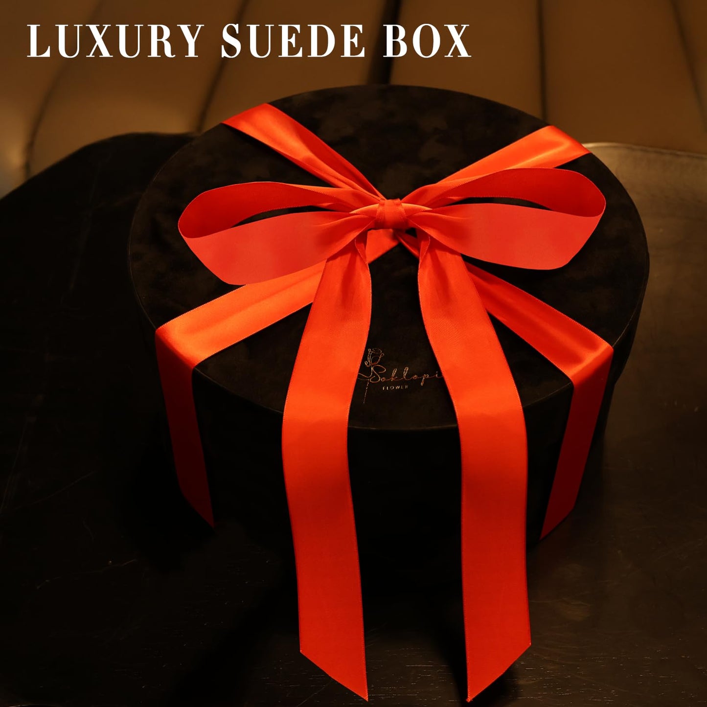 47 Flowers, Luxury Real Preserved Roses in a Suede Box, Forever Roses in a Box, Red Roses Bouquet, Anniversary, Proposal, Wedding, Birthday Gifts for Women, Mom, Girlfriend, Wife, Her