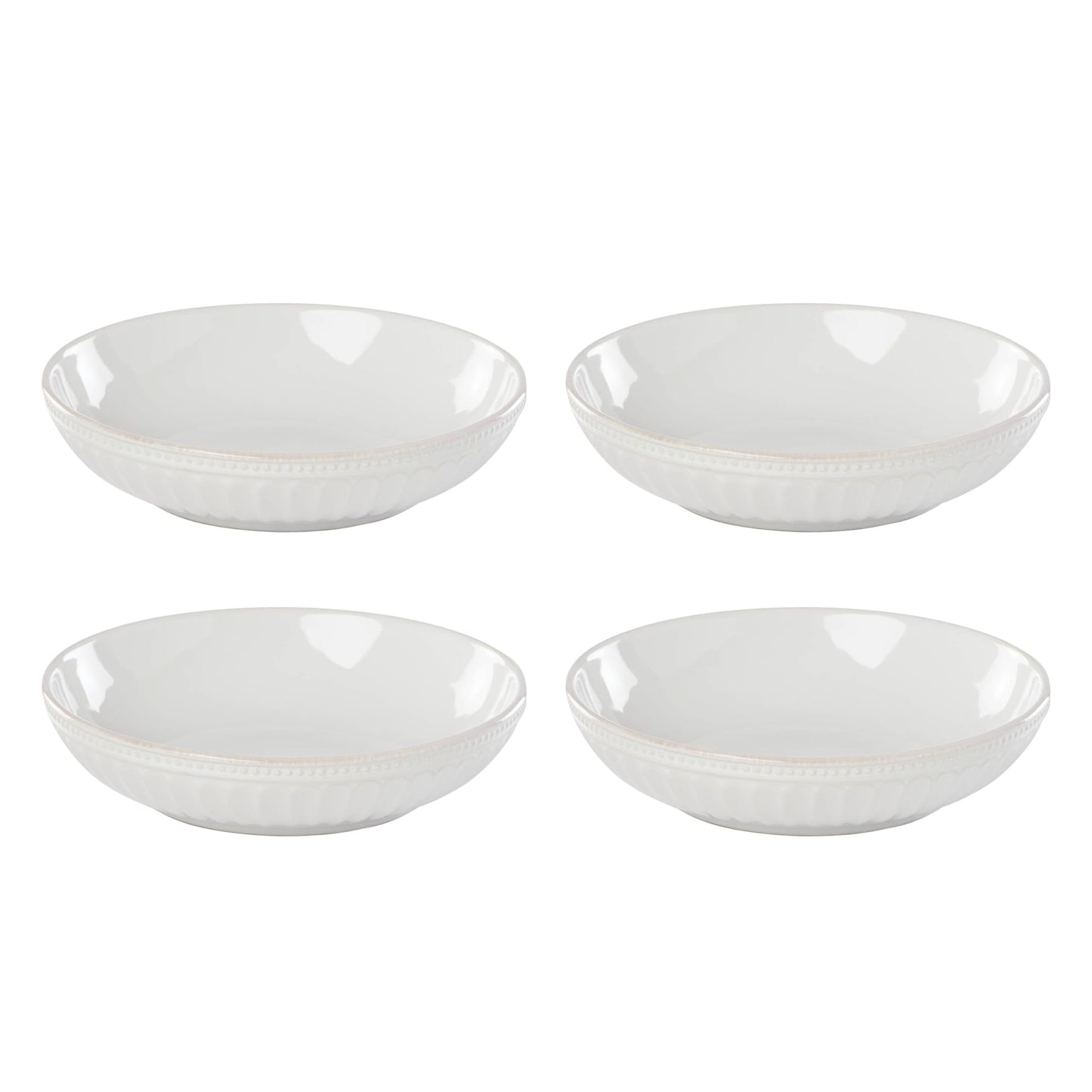 Lenox 895708 French Perle Groove Pasta Bowls, Set Of 4