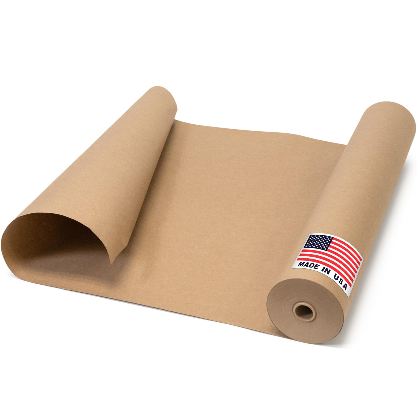 Floor Protection Paper 24" x 166 ft - USA-Made Brown Rosin Paper Roll, 7 Mil Heavy-Duty Builders Paper for Painting, Construction, Hardwood Floor Cover - Protection from Paint, Dust, Foot Traffic