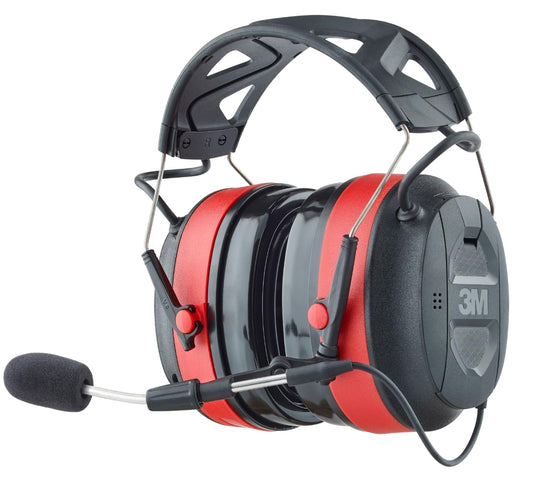 3M Pro-Comms Electronic Hearing Protector, Wireless Earmuffs With Bluetooth Technology & External Noise-Canceling Boom Microphone, Noise Reduction Rating (NRR) 26 dB, Premium Gel Cushions (90546-SIOC)