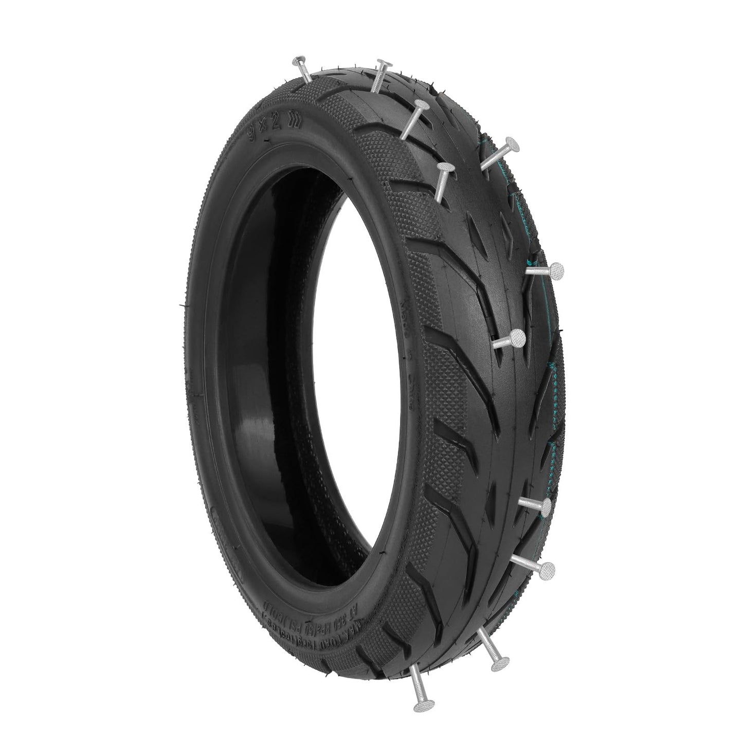 ZAITUO 9-inch 9x2 Rubber Self-sealing Self-healing 9" Tubeless Tire 9 x 2 Tyre Replace for KickScooter Electric Scooter Tyre Wheel Parts (2)