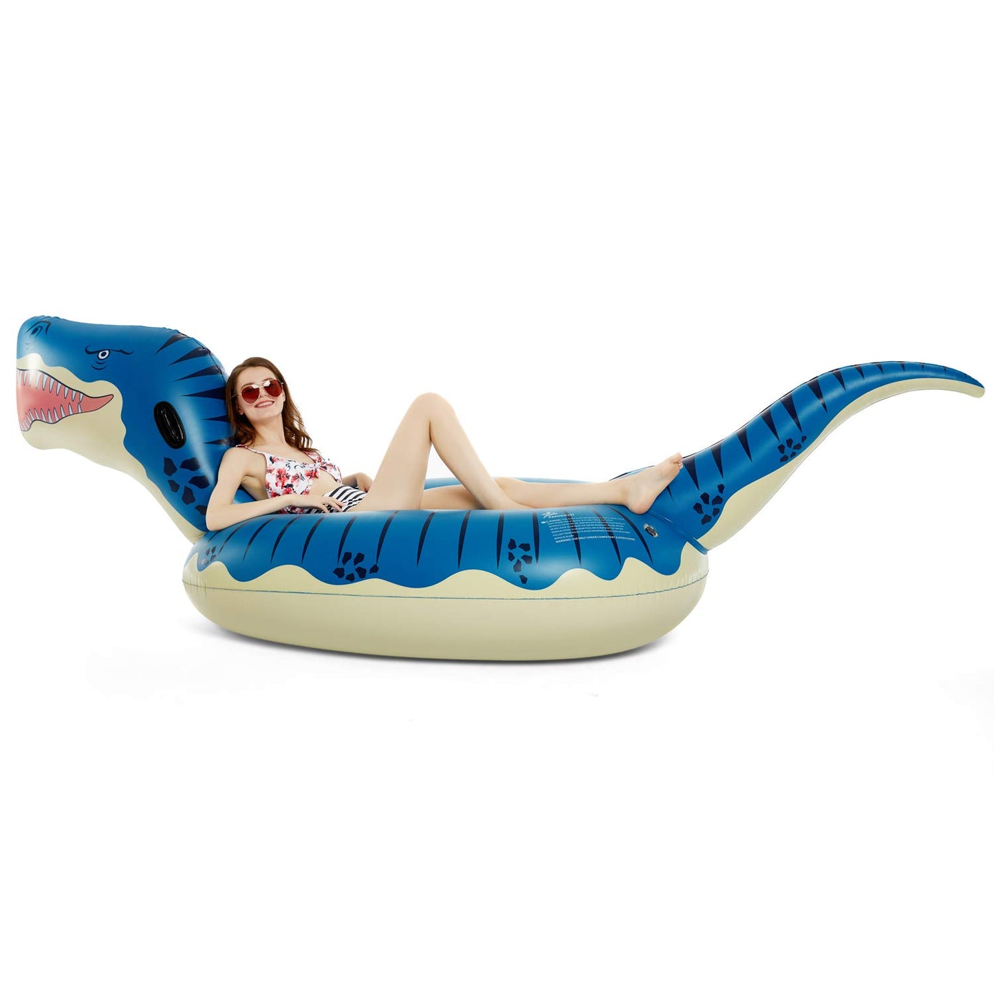 Jasonwell Inflatable Dinosaur Pool Float for Boys Girls Adults 124'' Giant T-Rex Floatie Summer Beach Swimming Pool Inflatables Ride on Party Pool Toys Raft Lounge Kids Tyrannosaurus Rex Toys