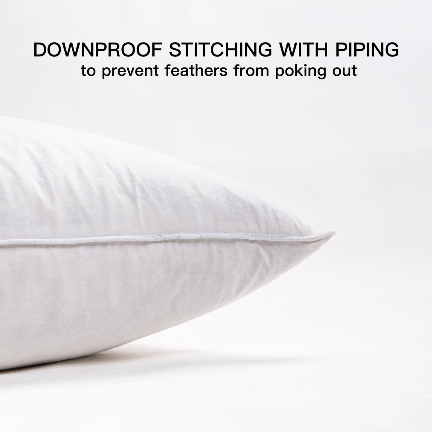 ANT-HOME 14"x24" Pillow Inserts Soft Feather Pillow Set of 2 Indoor Decorative Sofa Down Pillows Bed Pillows Couch Pillow