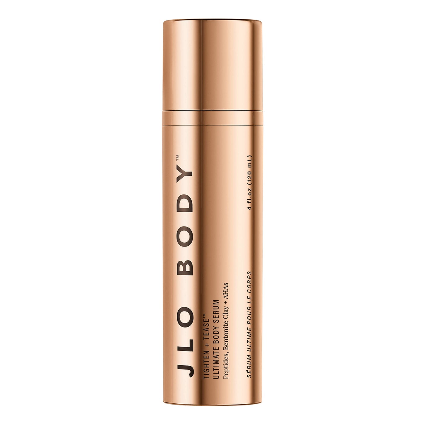 JLO BEAUTY Tighten + Tease™ Ultimate Body Serum | Enriched with Peptides, Niacinamide, Bentonite Clay + AHAs, Evens Skin Tone | 4.06 Oz
