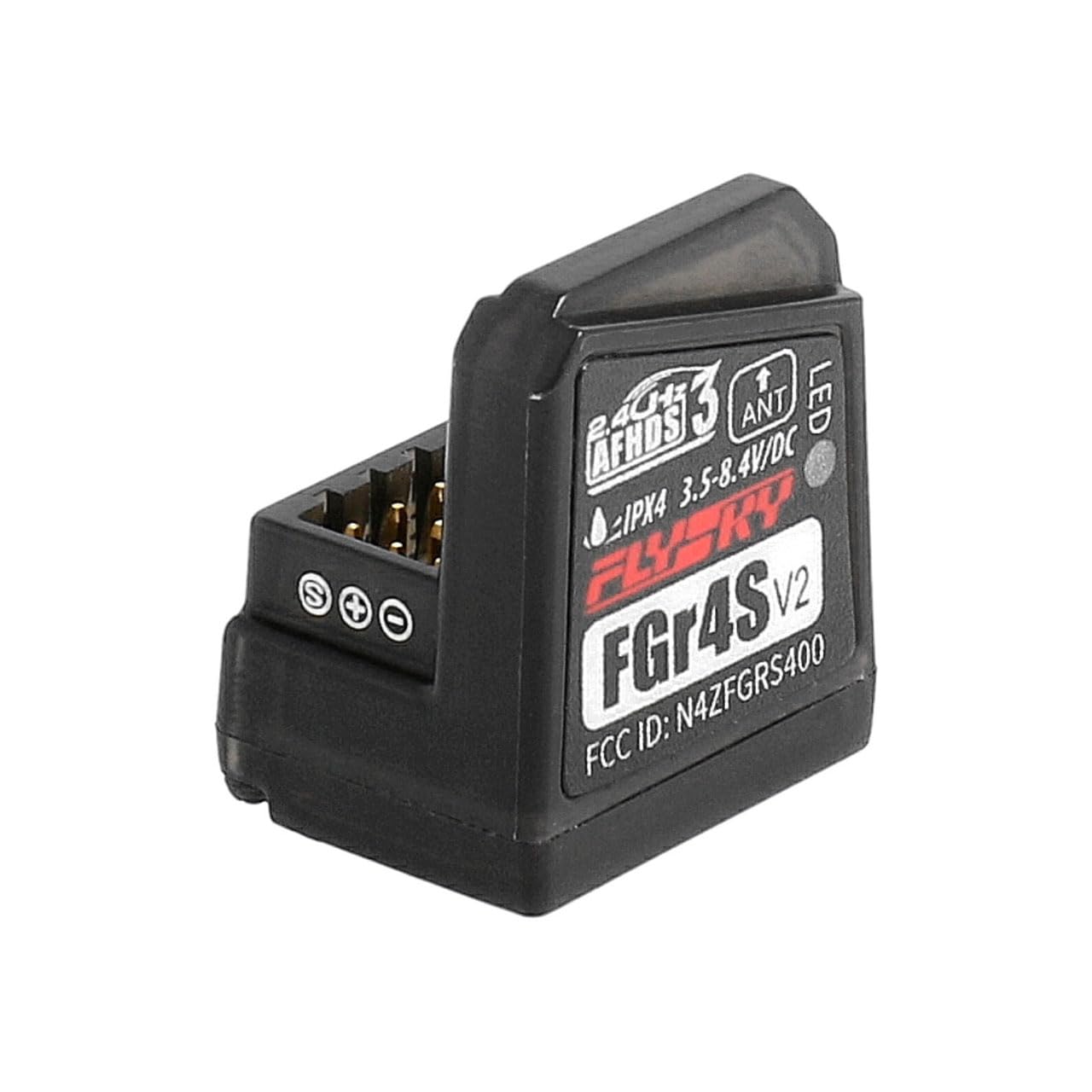 Targethobby Flysky FGr4s V2 Receiver for Flysky Noble NB4 Rc Transmitter, Noble Pro Transmitter, 4 Channel AFHDS 3 - Pack of 2