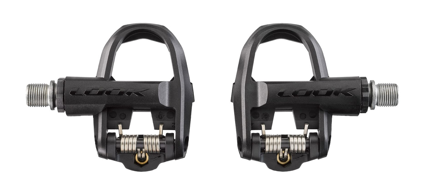 LOOK Cycle - KEO Classic 3 Bike Pedals - Clipless Pedals, 400 mm² Platform Area - Easily Adjustable Tension - Composite Body Material - Chromoly Spindle - Color Black
