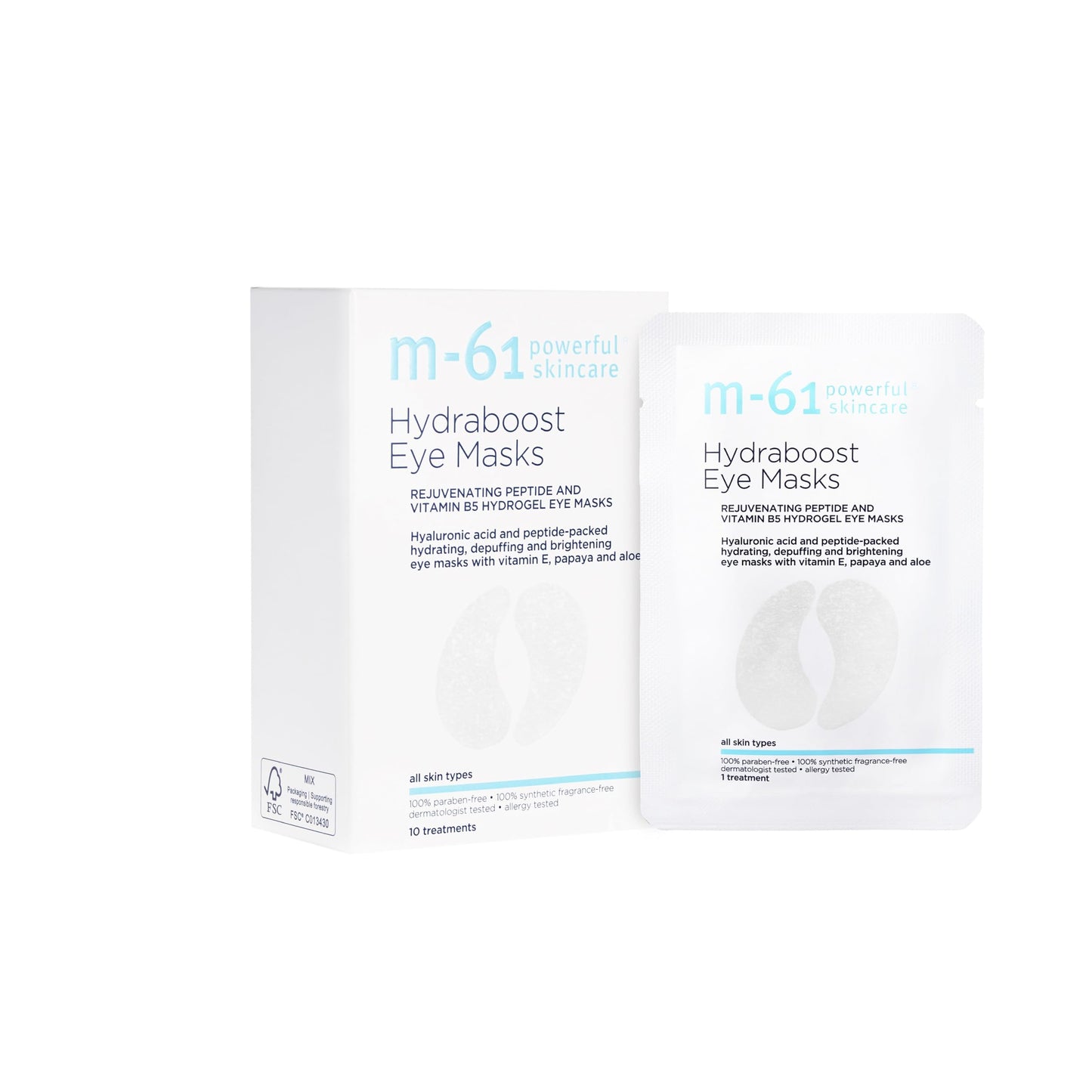 M 61 Hydraboost Eye Mask | 24-hour hydration that instantly refreshes while targeting fines lines and puffiness, 10 Treatments