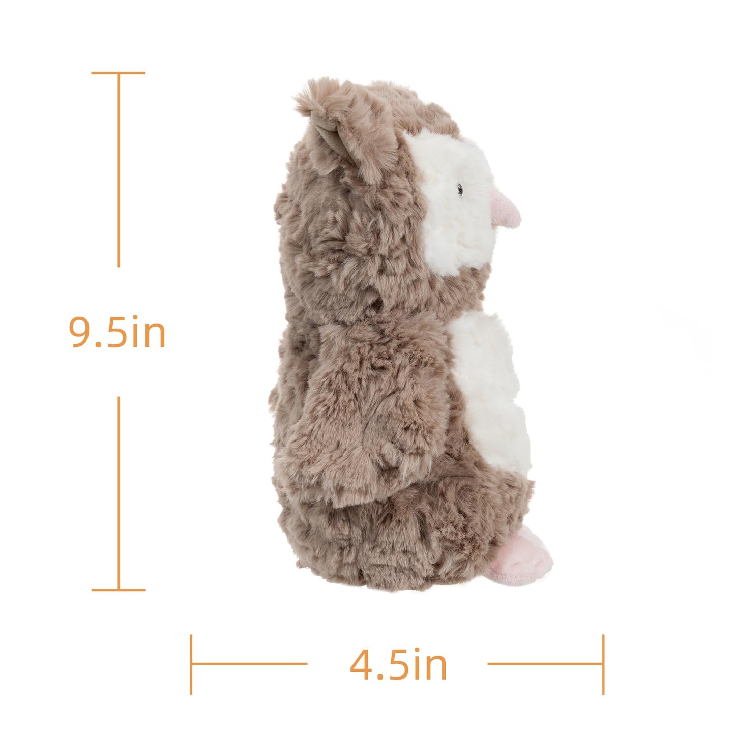 Apricot Lamb Toys Plush Brown Owl Stuffed Animal Soft Cuddly Perfect for Child (Brown Owl, 9.5 Inches)
