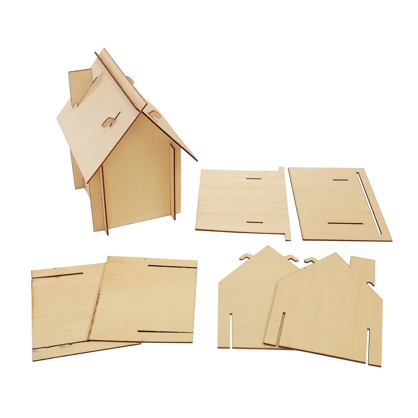 Colorations Easy Build House Set of 6 (Item # EZBHOUSE)