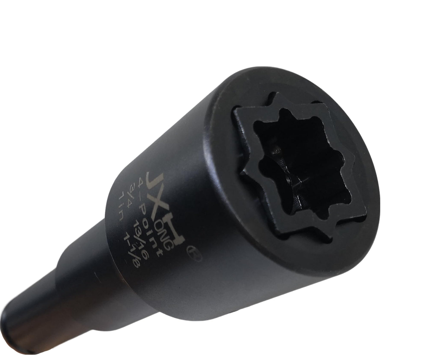 JXHONG 4-Point Square Impact Socket,1/2 drive， 4 in 1 Coaxial Spring Loaded Socket: 3/4", 13/16", 1", 1-1/8", Heat Treated Cr-Mo Alloy Steel