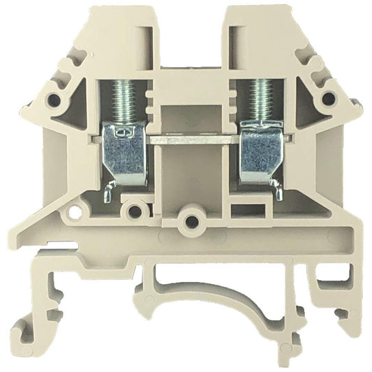 Dinkle DK4N DIN Rail Terminal Block Screw Type UL 600V 30A 10-22AWG, Pack of 100