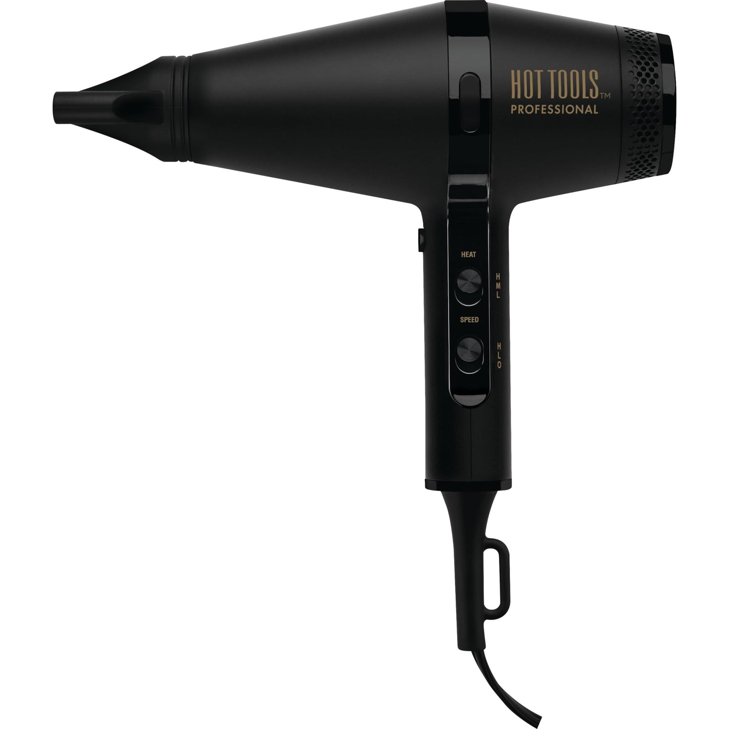 HOT TOOLS Pro Artist Black Gold Infrared Ionic™ Salon Dryer | Fast Drying, Styling and Smooth Results (Black)