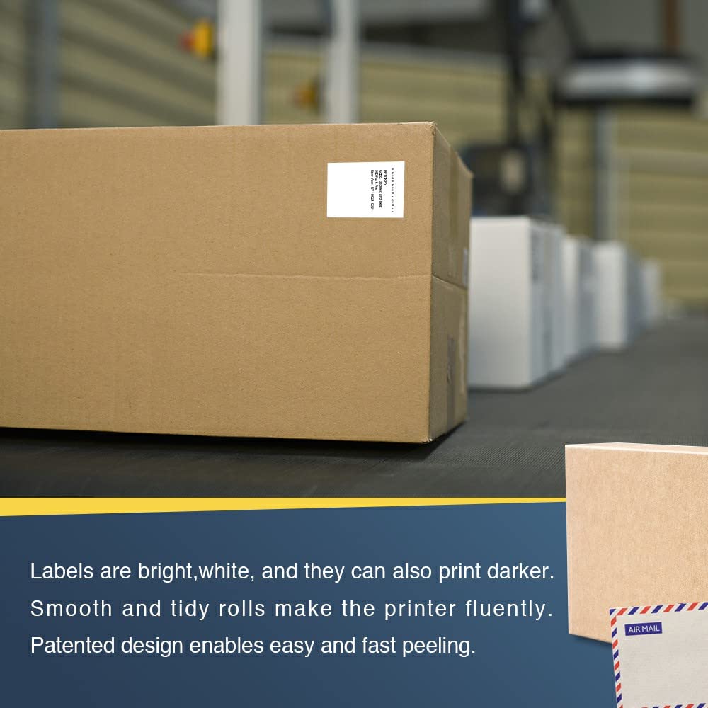 BETCKEY - Compatible Continuous Label Replacement for Brother DK-2210 (1-1/7" x 100'), Use with Brother QL Label Printers [20 Rolls]
