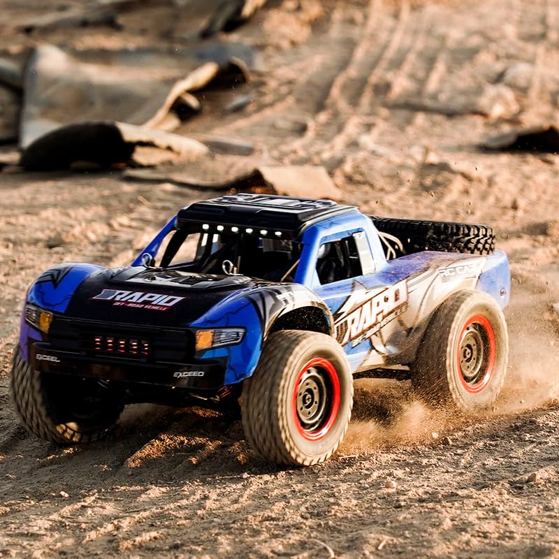 Yidedraw RC Cars 1:14 RC Truck 30 MPH 4WD Remote Control Car All Terrain Trophy Car for Adults Boys Toys Fast Off-Road RC Buggy Big Short Course Monster Truck with 2 Batteries (RTR)