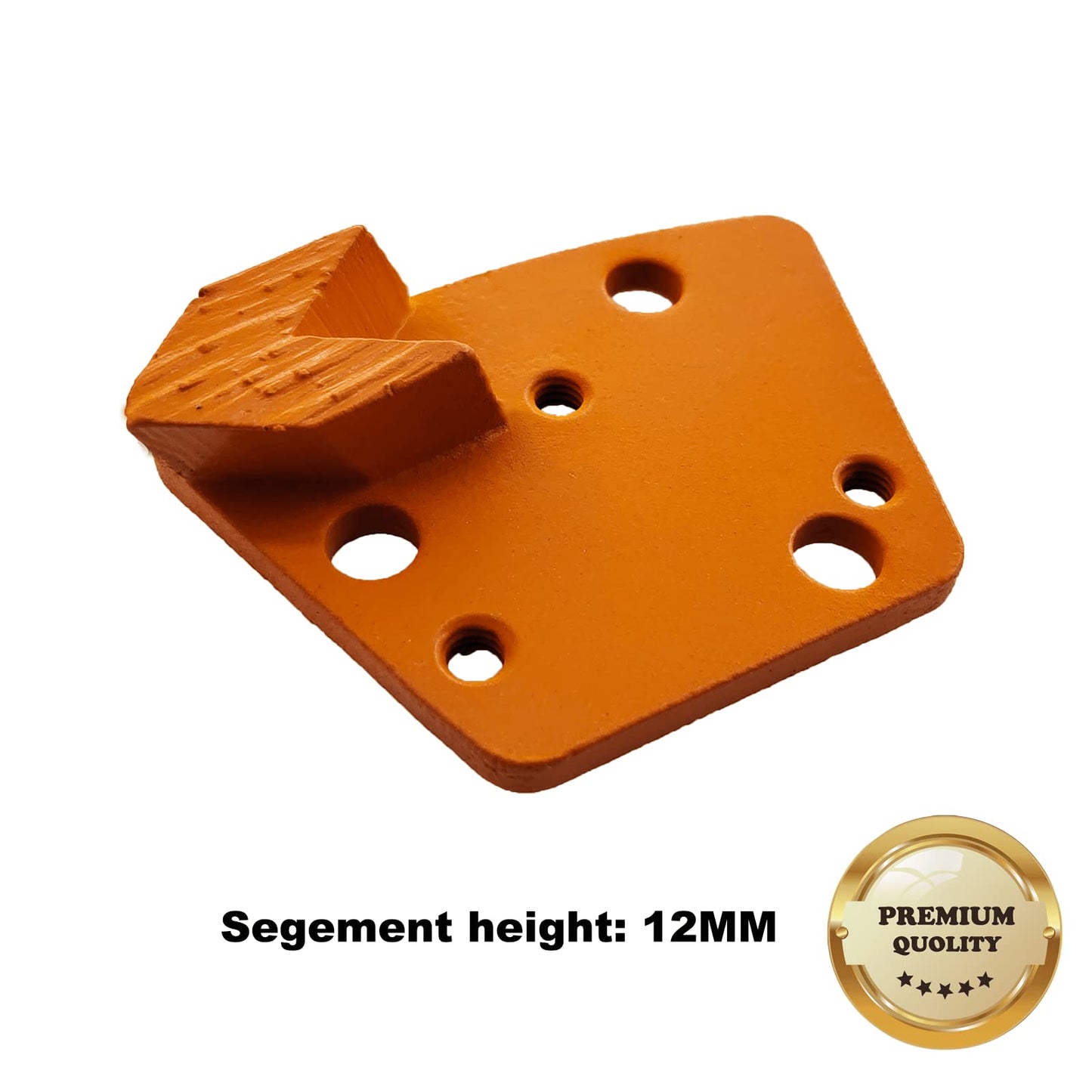 9 Pcs Pro Trapezoid Diamond Grinding Shoes Soft Bond for Hard Floor (Grit Optional), for Blastrac Or Other Common Floor Grinding Machine (40 Grit - 2 Oval Segment S Bond for Hard Floor)
