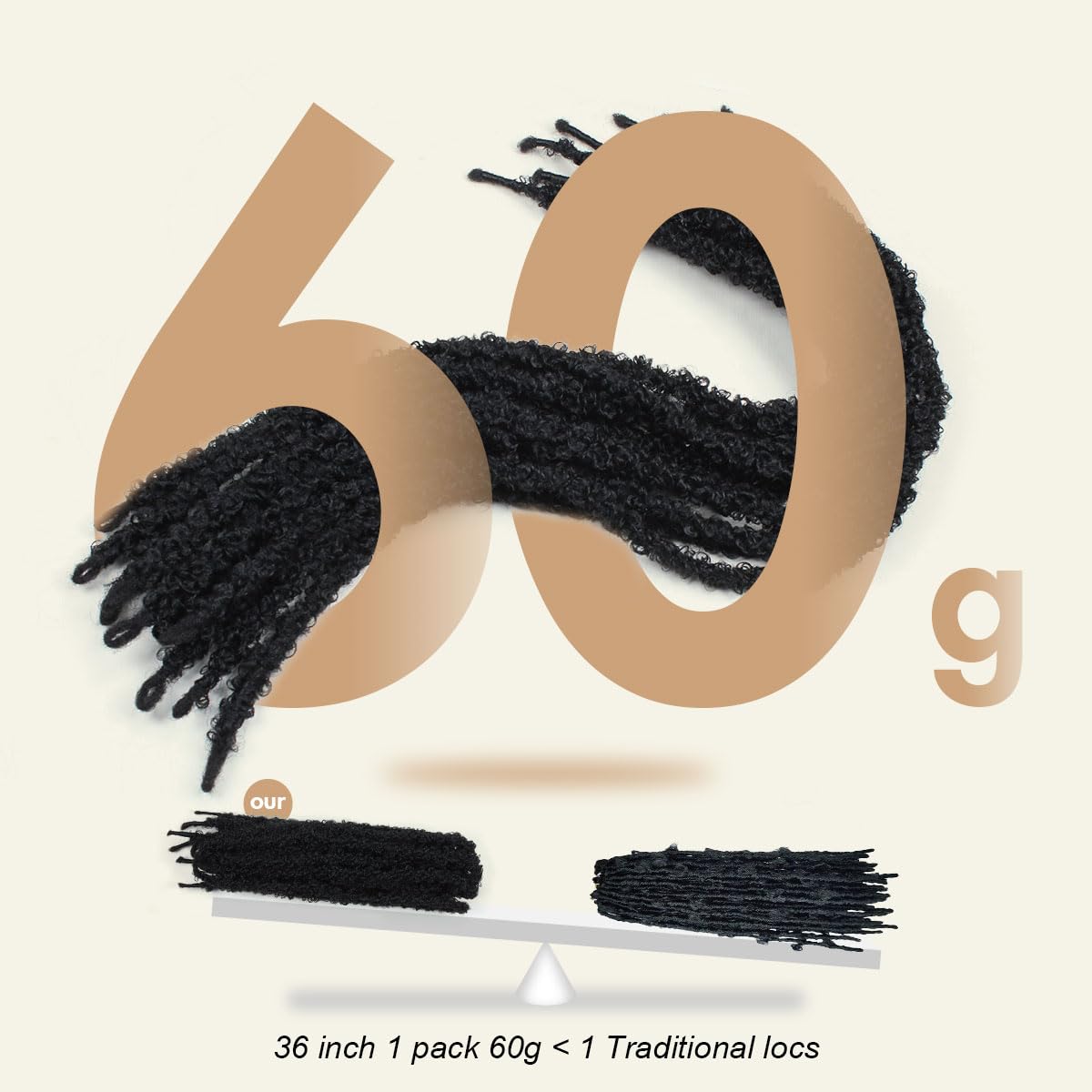 36 Inch Distressed Butterfly Locs Crochet Hair, 8 Packs Pre Looped Thick Distressed Locs Crochet Hair Long Black Butterfly Jumbo Loc Light Weight Soft Faux Locs(36Inch - 8Pack, 1B)