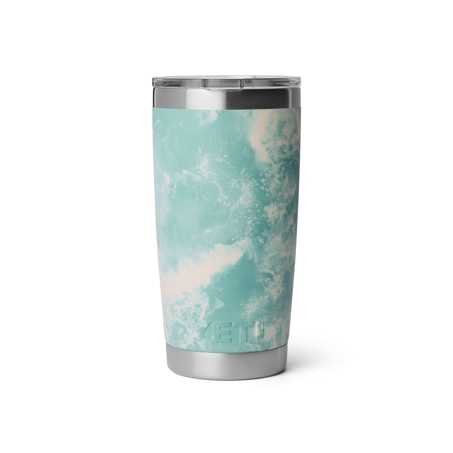 YETI Rambler 20 oz Tumbler, Stainless Steel, Vacuum Insulated with MagSlider Lid, Sea View
