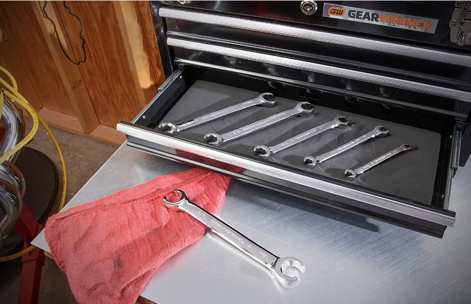 GEARWRENCH 6 Pc. Flare Nut Wrench Set, SAE - 81907