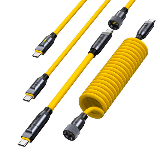 AOHI 240W 8 in 1 USB 4 Cable Set for Thunderbolt 4 Cable, The Future 240W PD3.1 USB C Fast Charging Cable Supports 40Gbps Data Transfer 8K HD Display for iPhone15 Pro Max MacBook Pro Air iPad Galaxy