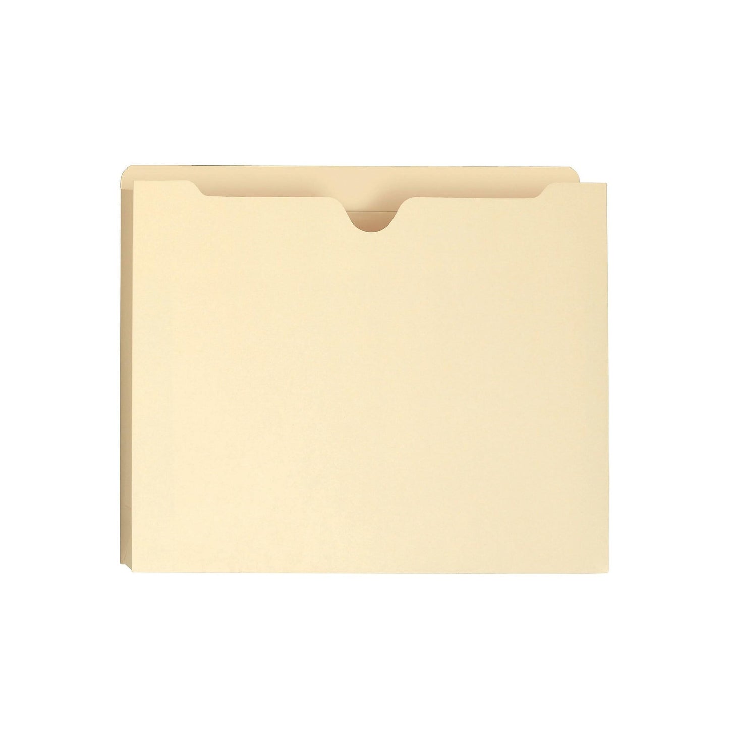 Smead File Jacket, Reinforced Straight-Cut Tab, 1-1/2" Expansion, Letter Size, Manila, 50 per Box (75540)