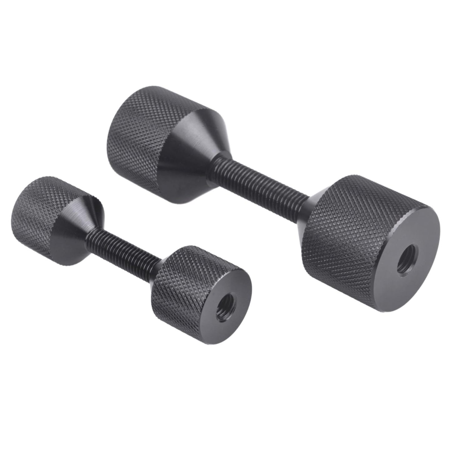 CNRAQR 4 Pcs Aluminium Flange Two Hole Alignment Pins - 1-1/8" and 1-5/8" Detachable Double Hole Pins - Black