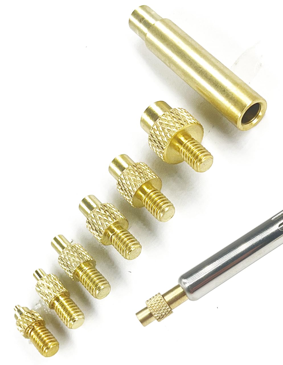 ERHT Heat Set Insert tip Tool Vertical Heat Pressing Machine Heat Brass Inserts 3D Printing and 360pcs Thread Knurled Nut M2 M2.5 M3 M4 M5 M6 (Heat Set Insert Tool)