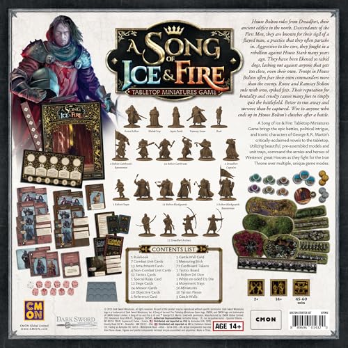 A Song of Ice & Fire Tabletop Miniatures Game Bolton Starter Set - Strategy Game for Ages 14+, 2+ Players, 45-60 Minute Playtime, Made by CMON