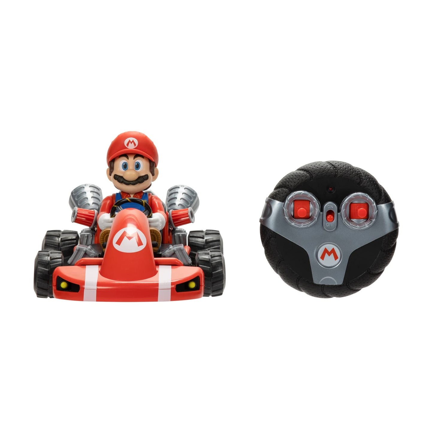 Super Mario BROS. Movie Rumble Kart RC Racer – 2.4GHz Full-Function Remote Control Car – Lights, Sounds, Spinning Action – 100ft Range – Ages 4+