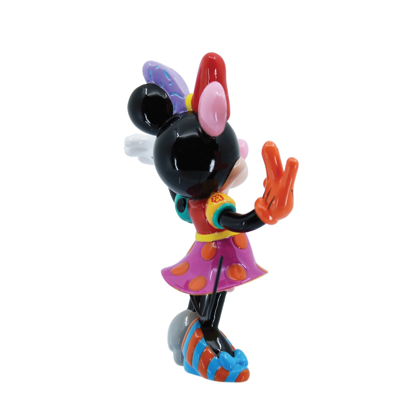 Enesco Disney Britto Minnie Mouse Standing Arms Out Pose Miniature Figurine, 3.25 Inch, Multicolor