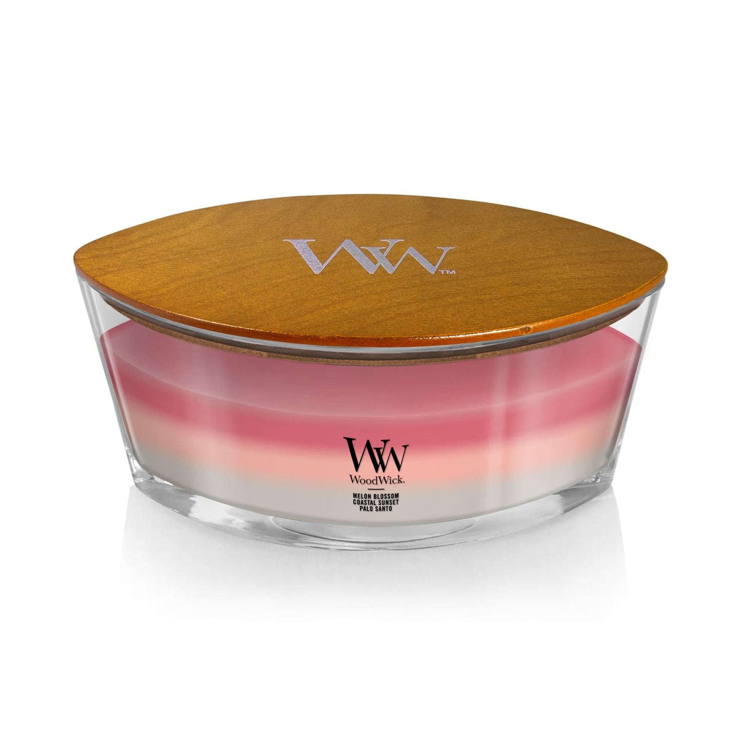WoodWick Shoreline Trilogy Gifts for Women and Men, 16 oz Ellipse Trilogy Candle with Crackling Wick