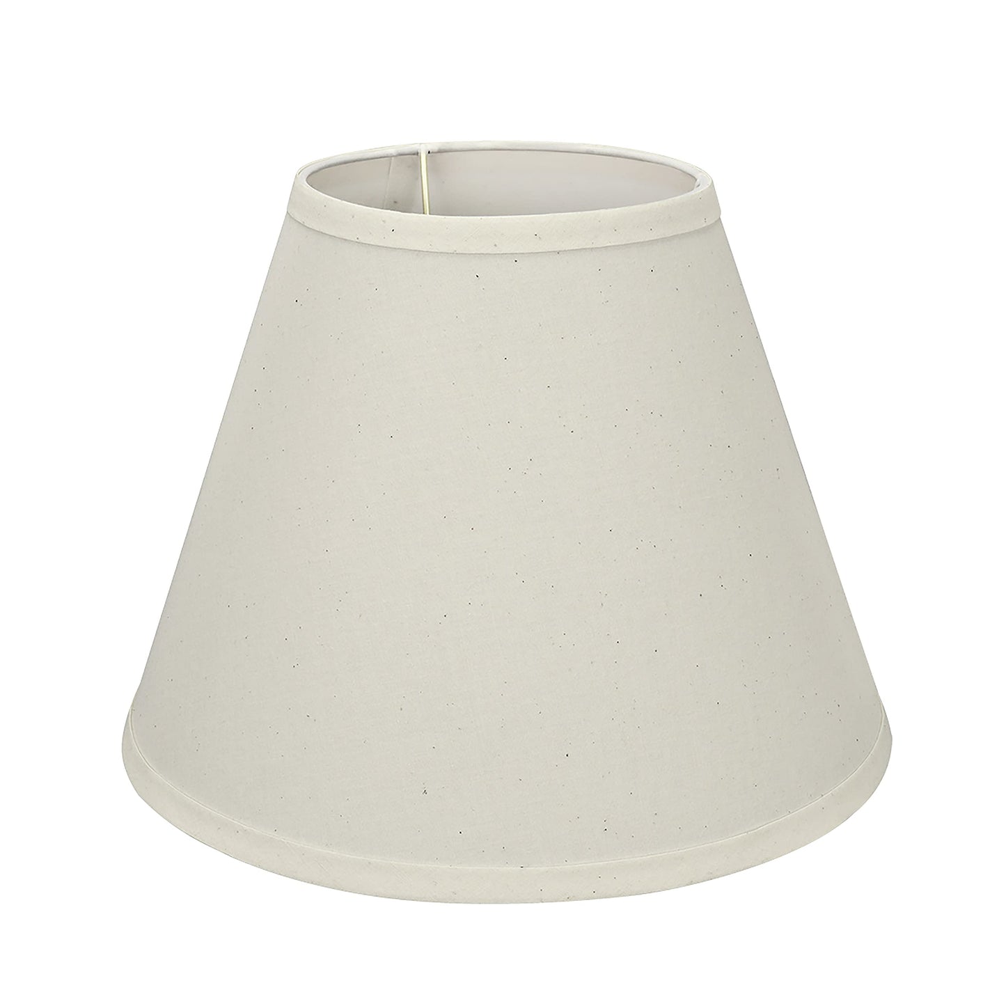 Aspen Creative 58876A Transitional Empire Shape Uno Construction Lamp Shade in Ivory, 6" Top x 12" Bottom x 9" Slant Height
