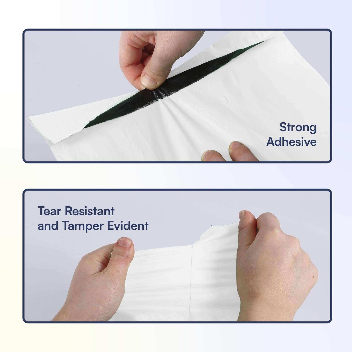 200 Count, 12x15.5 inch Eco Friendly Poly Mailers 100% Recycled Packaging Envelopes Supplies Mailing Bags 2.5 Mil Thick - SMART Mailer