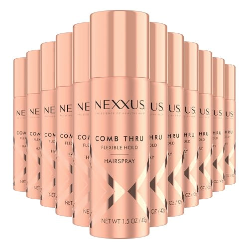 Nexxus Travel & Trial Comb Thru Finishing Mist Hair Spray, for Volume, 12 Count Hold Hair Spray Hair Styling 1.5 oz