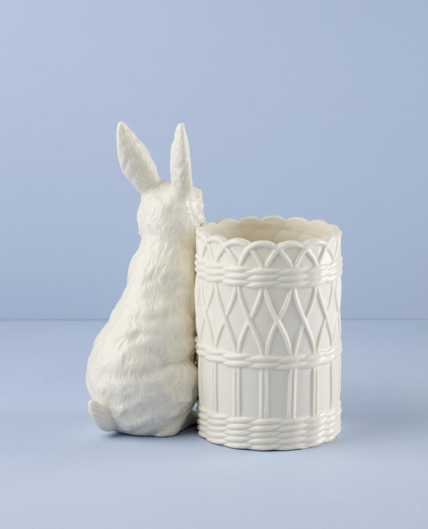 Lenox 897159 Wicker Creek Bunny Vase, Easter Home Decor