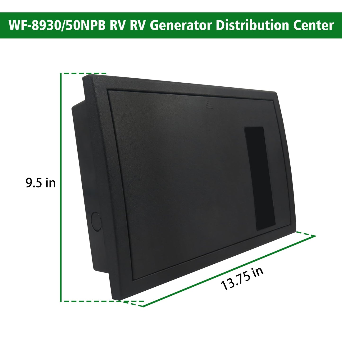 BIPIMIFI RV Electrical Panel Wf-8930/50NPB, 50 Amp AC Distribution Center, 27 Circuits, Plastic & Polycarbonate (PC) Material