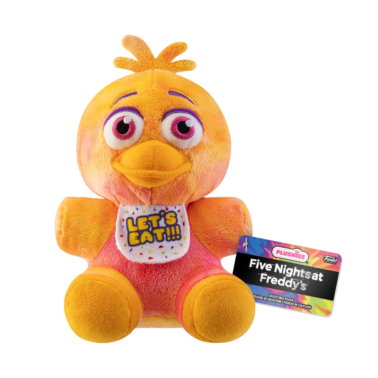 Funko Pop! Plush: Five Nights at Freddy's, Tie Dye- Chica, Multicolor (64221)