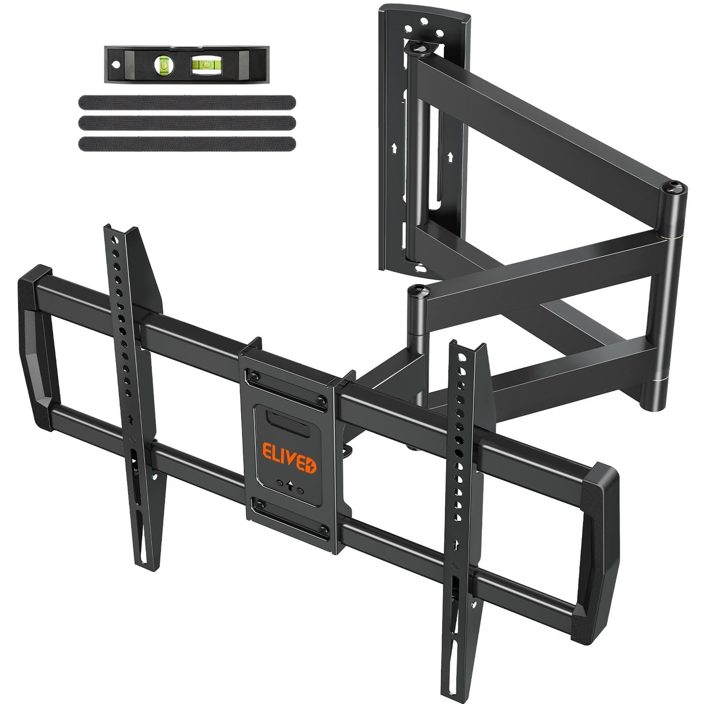 ELIVED Long Arm TV Wall Mount for Most 42-75 Inch TVs, 37.9 Inch Long Extension Corner TV Mount, Full Motion Wall Mount tv Bracket Swivel and Tilt, Holds up to 99 lbs. Max VESA 600x400mm