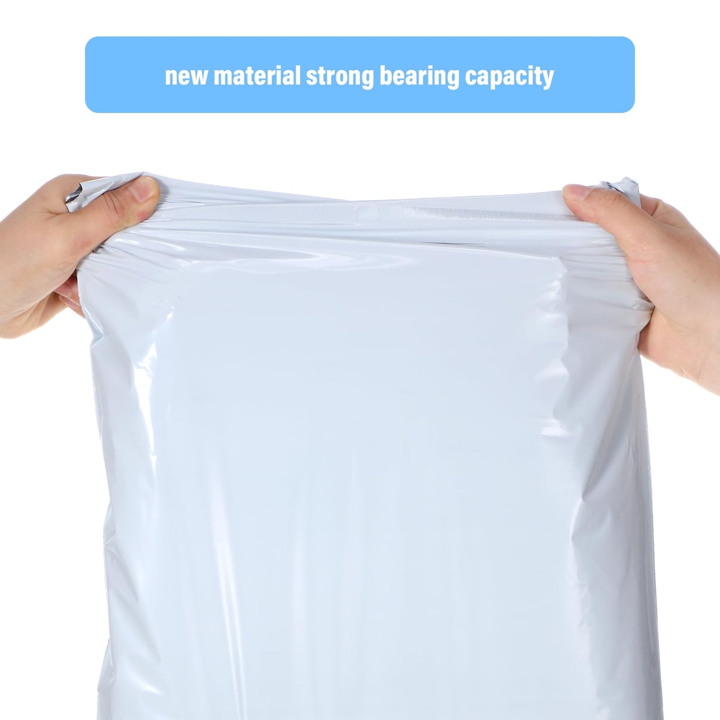 Outus 240 Pcs Poly Mailers Variety Size Pack Mailing Shipping Bags Assorted Sizes Shipping Envelopes Self Adhesive Waterproof and Tear Proof Packaging Bags for Clothing Book Gift(White,6 Sizes)