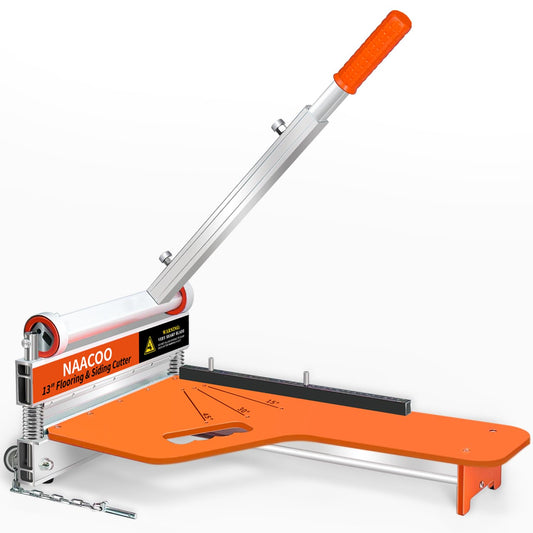Laminate/Vinyl Floor Cutter, 13” Vinyl Plank Cutter with Wheel – Just 1 Step Meet Angle&Length Cutting, Flooring Tools - Cuts Laminate Floor, Engineer Wood, LVP/T, VCT, SPC, WPC
