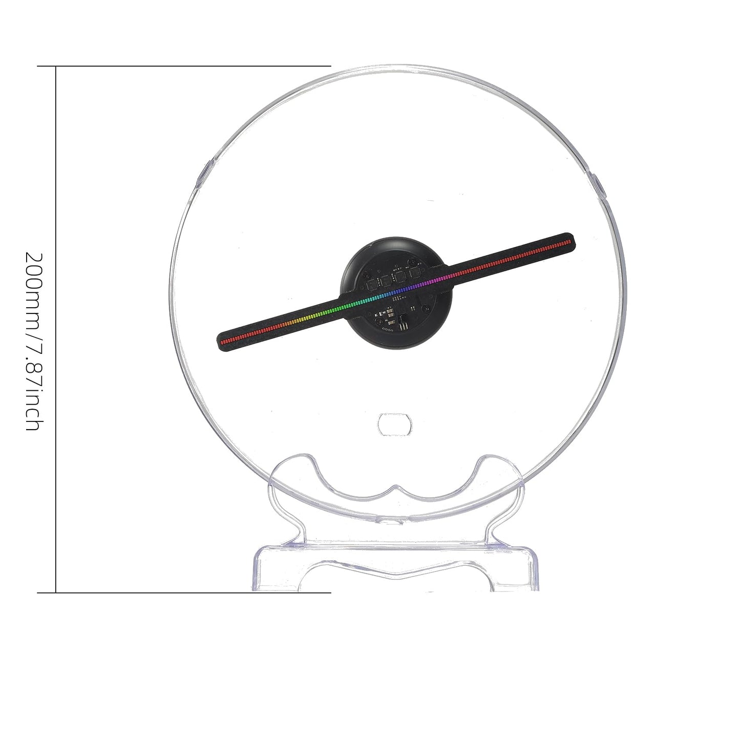 3D Hologram Fan,18CM Hologram Fan Projector with Cover Picture Fan Spinner with Bluetooth Remote,HD LED with 700 Video Library,Holographic Fan for Halloween