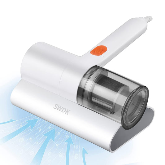 Bed Vacuum Cleaner, Mattress Vacuum Cleaner Powerful Suction, Handheld Couch Cleaner Machine Deep Cleaner for Bed Cleaning, Sheet, Fabric Sofa Vacuuming (White)