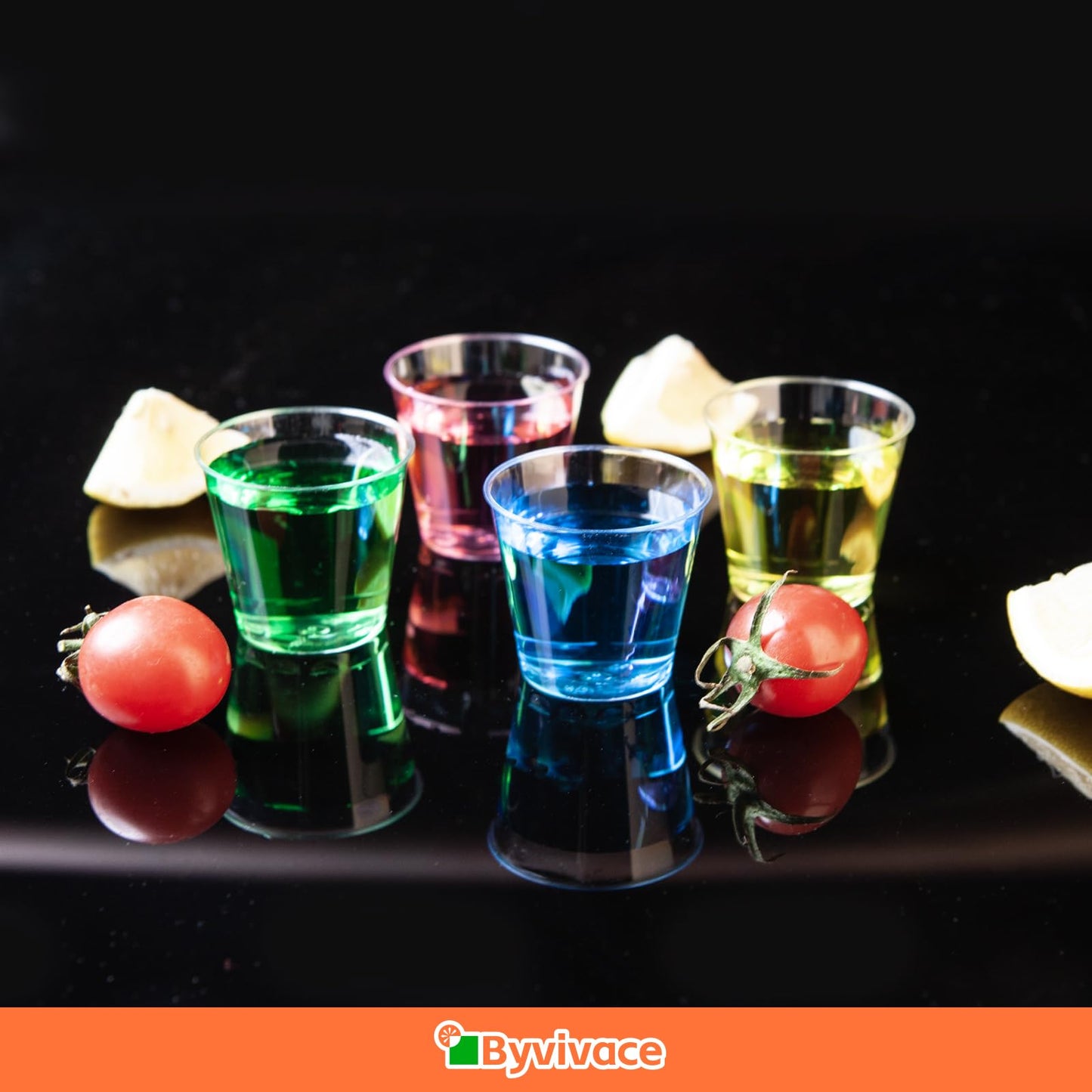 Byvivace 1000Count 1OZ Clear Hard Plastic Shot Cups - Mini Shot Glasses for Tequila, Whiskey, Vodka & Liquor, 1Oz Small Cup for Sauces & Dips, Perfect for Parties