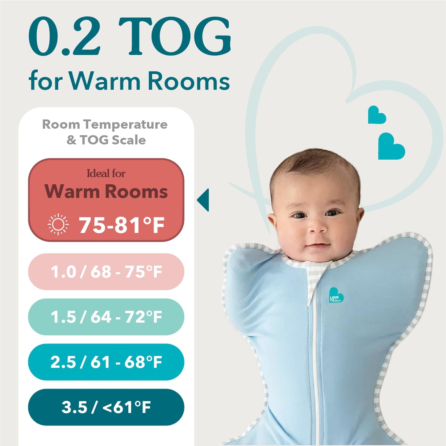 Love to Dream Swaddle, Baby Sleep Sack, Swaddle Up Self-Soothing Swaddles for Newborns, Get Longer Sleeps, Secure Fit Helps Calm Startle Reflex, Lite 0.2 TOG, You are My White, 8-13lbs.