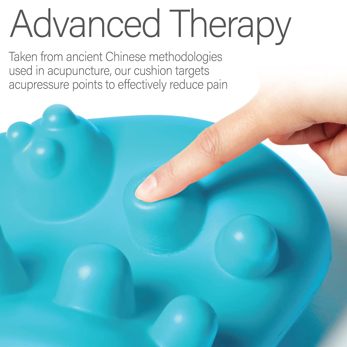 Kanjo Acupressure Neck Pain Relief Cushion | Cervical Traction Device & Acupressure Cushion for Muscle Tension & Relaxation | Helps Relieve Neck & Shoulder Pain | FSA & HSA Eligible | Blue